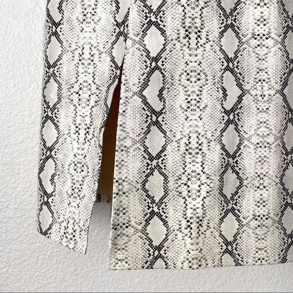 NWOT Princess Polly Samira Snake Print Patent Leather Skirt - Sz 4 - Picture 9 of 13